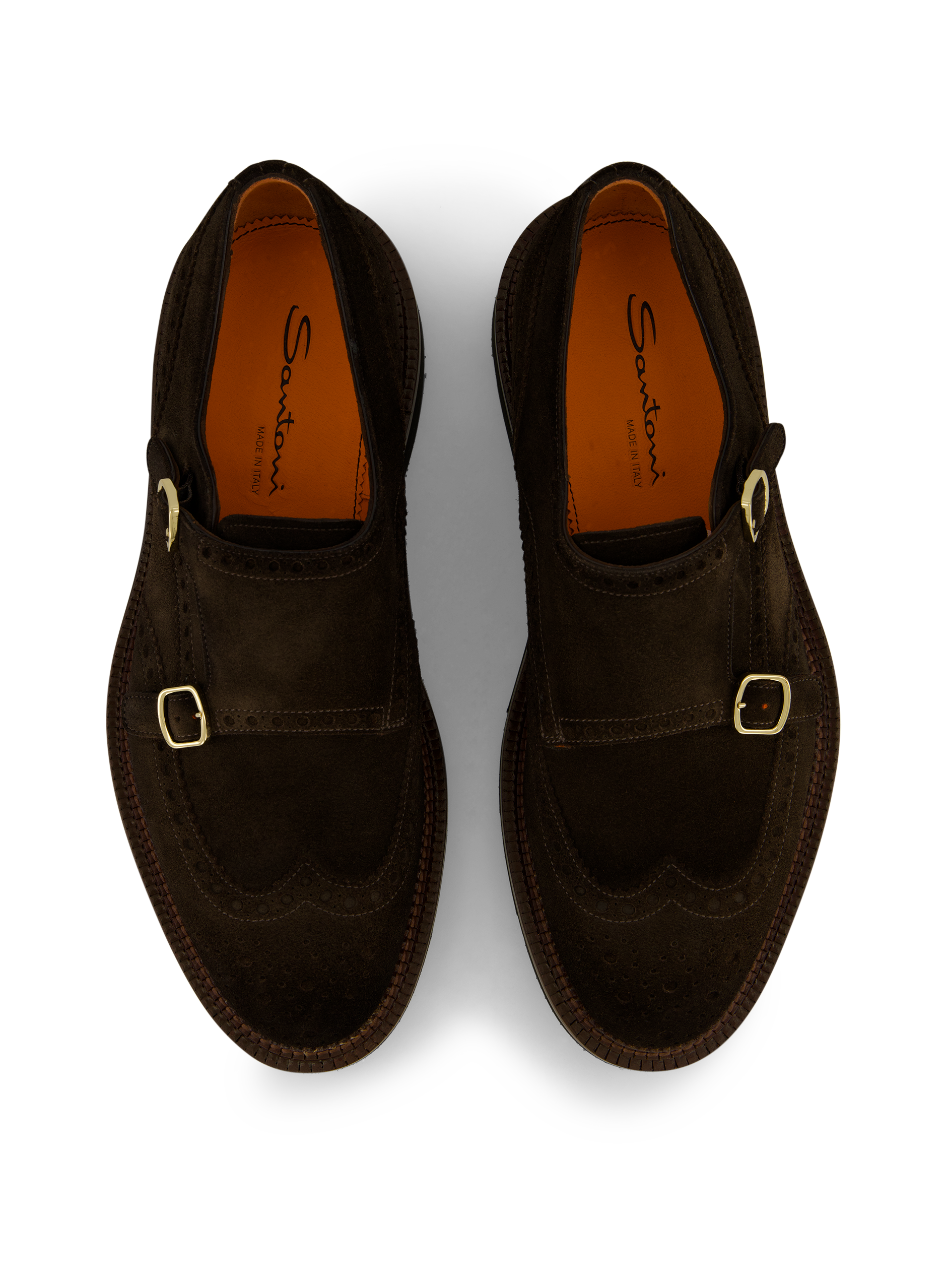 Dubbele gesp brogue-schoen | D.Bruin