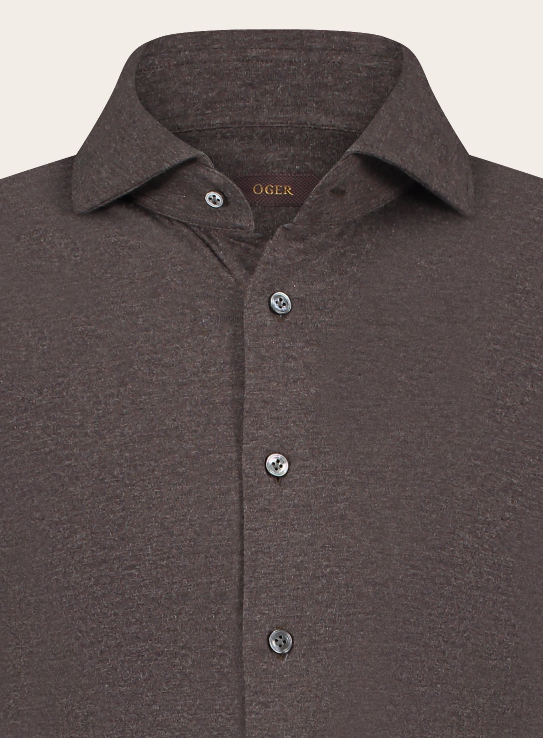 Shirt van katoen en cashmere | D.Bruin