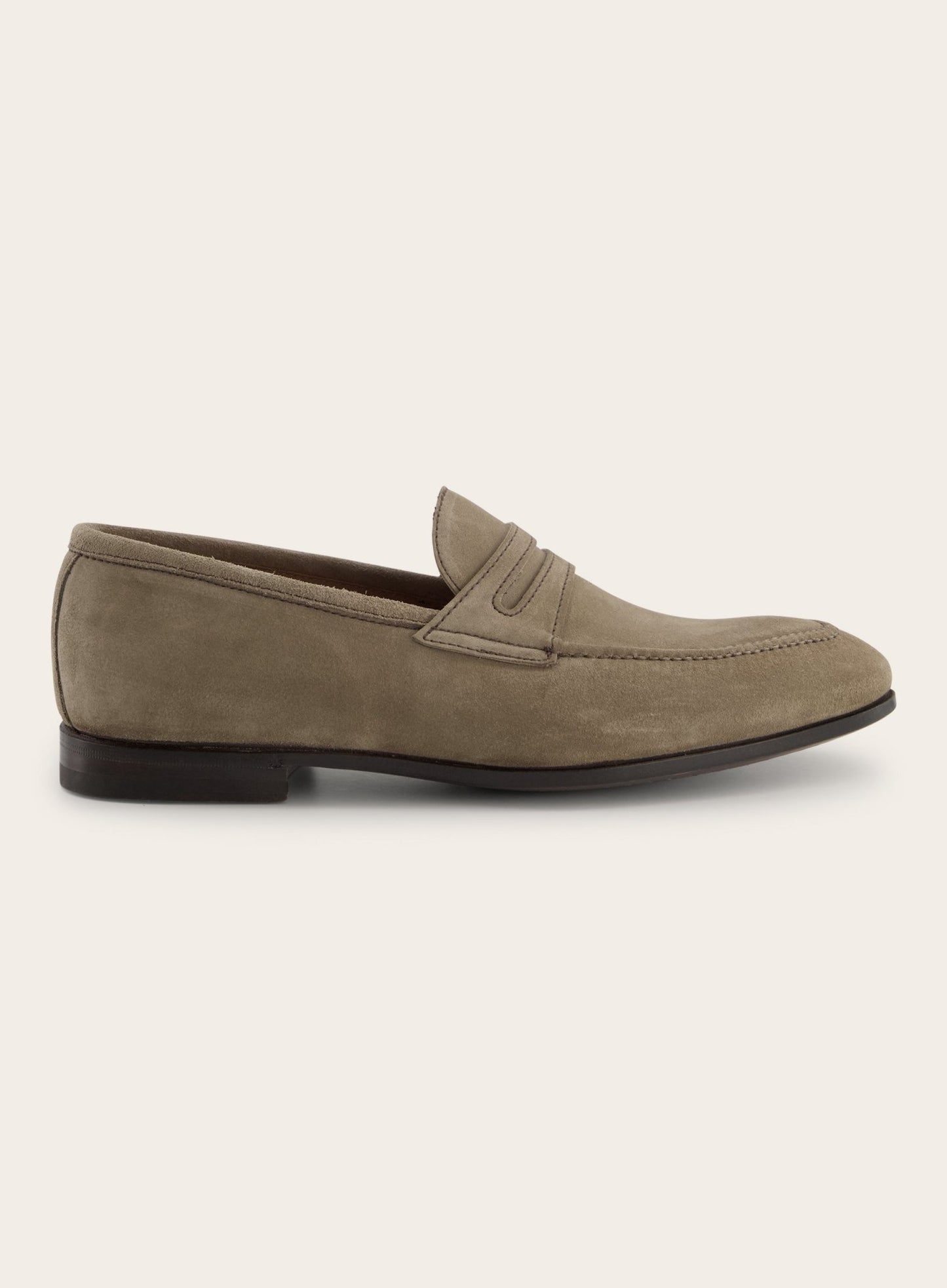 Lederen loafers | TAUPE