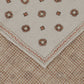 Pochet met print van zijde | Beige