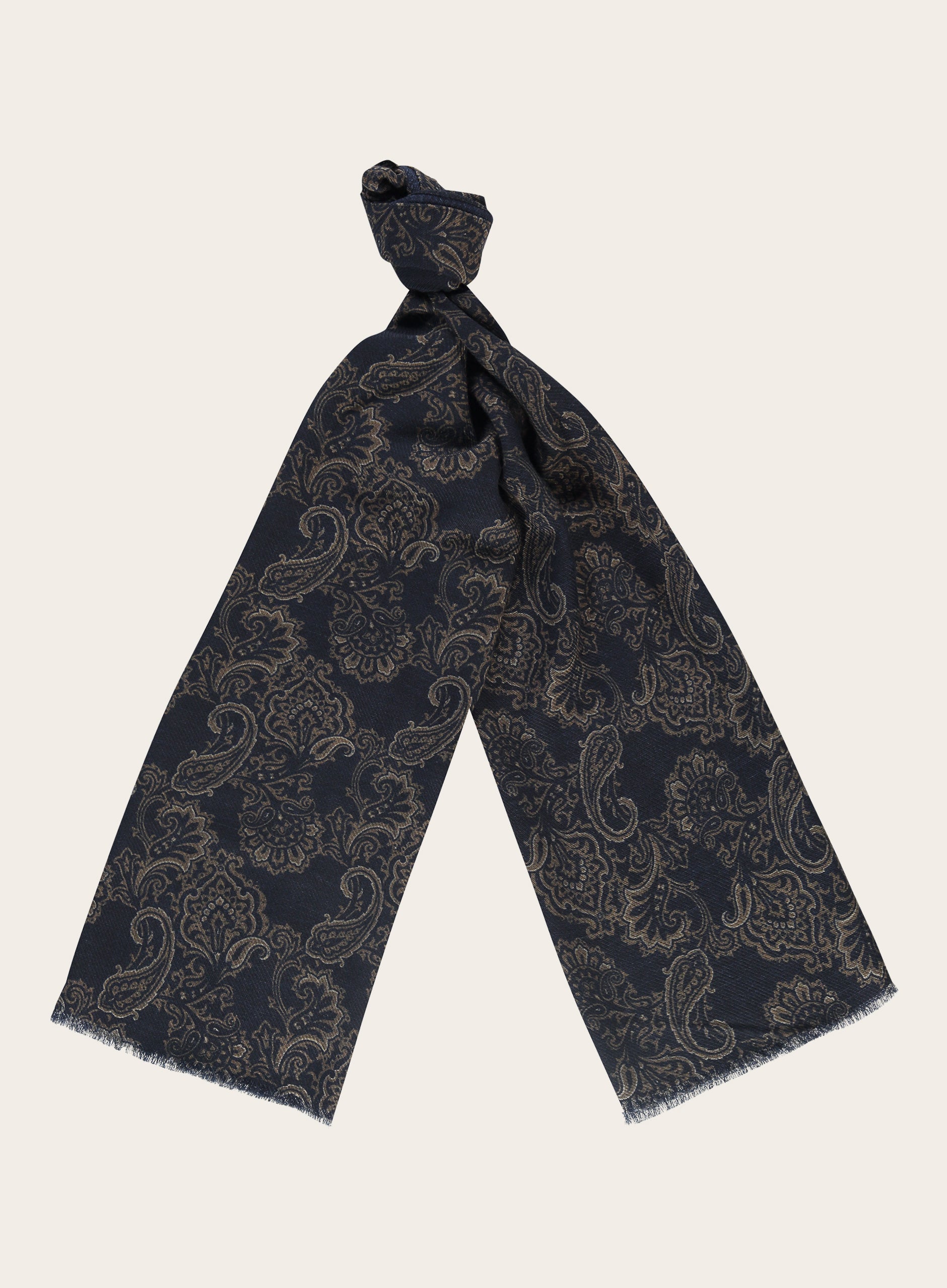 Shawl van wol | BLUE NAVY