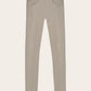 Stretch bandplooi pantalon van katoen | TAUPE BEIGE