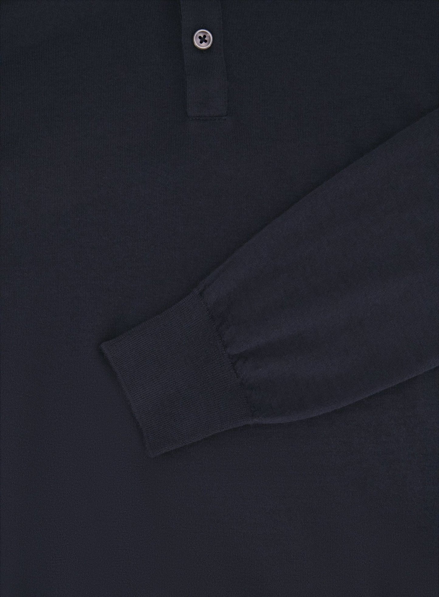 Poloshirt van cashmere | BLUE NAVY