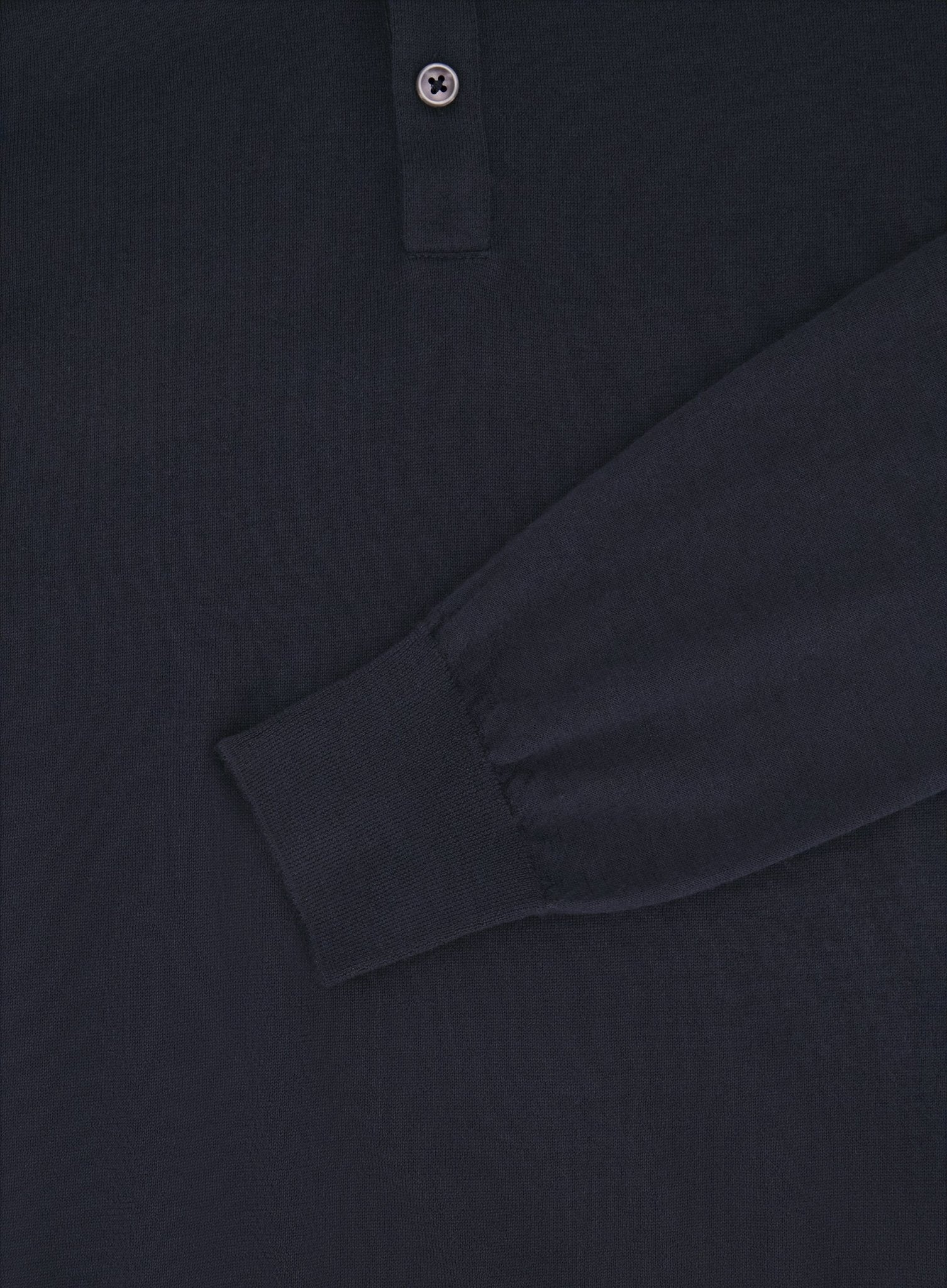 Poloshirt van cashmere | BLUE NAVY