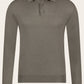 Poloshirt van cashmere en zijde | Taupe 