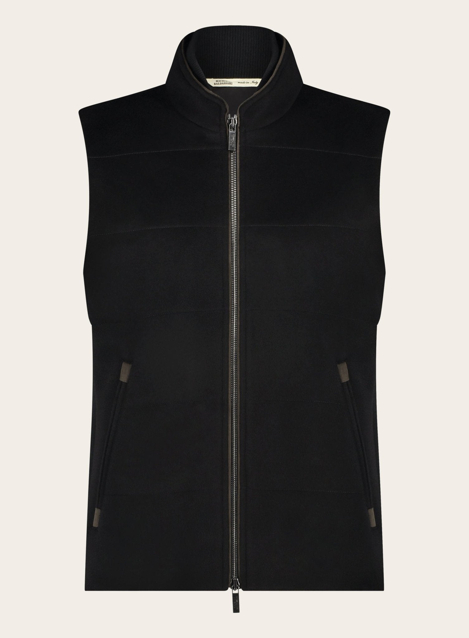 Bodywarmer van cashmere | Zwart