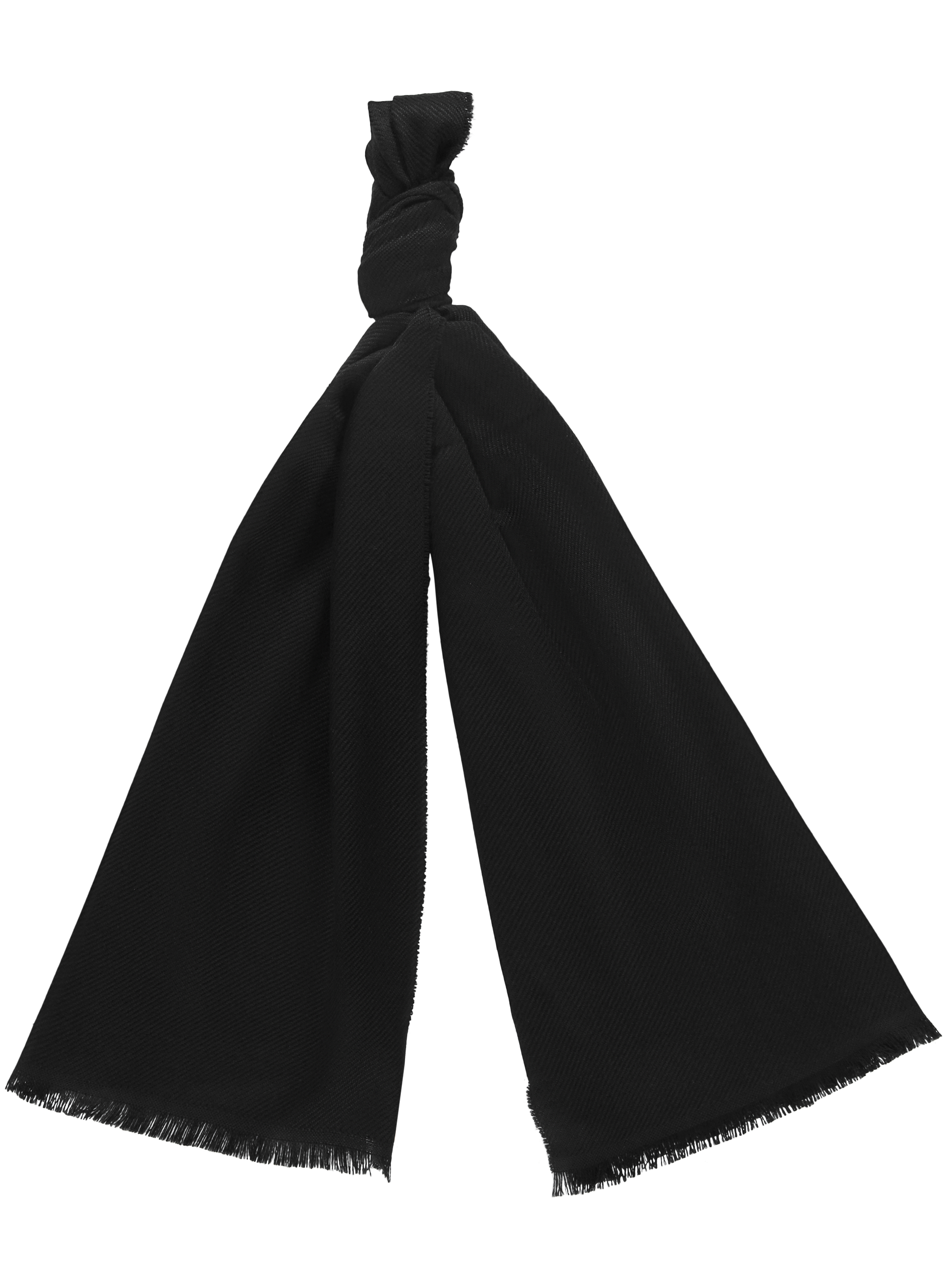 Shawl van wol | Zwart