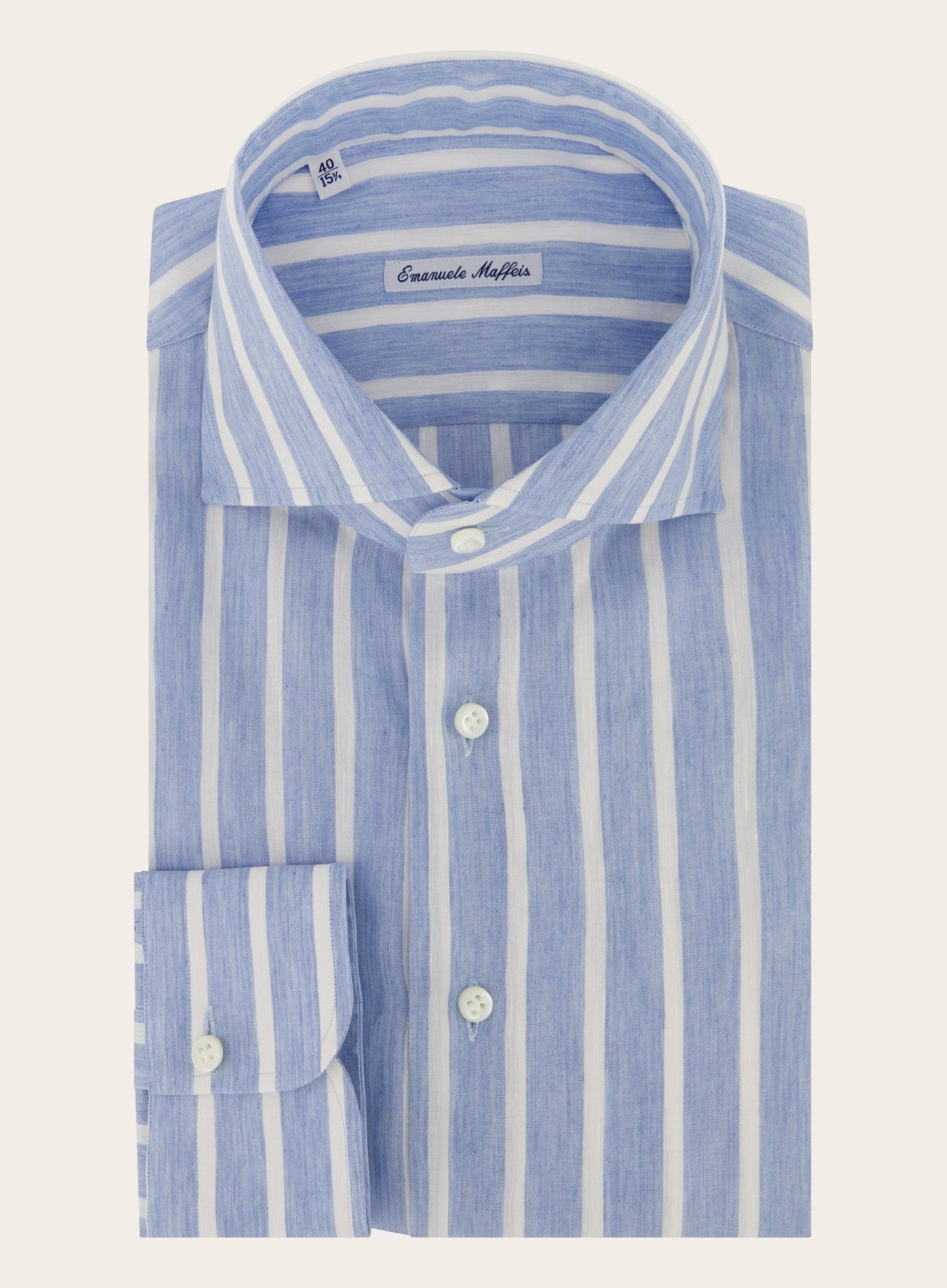 Gestreept shirt van katoen | L.Blauw