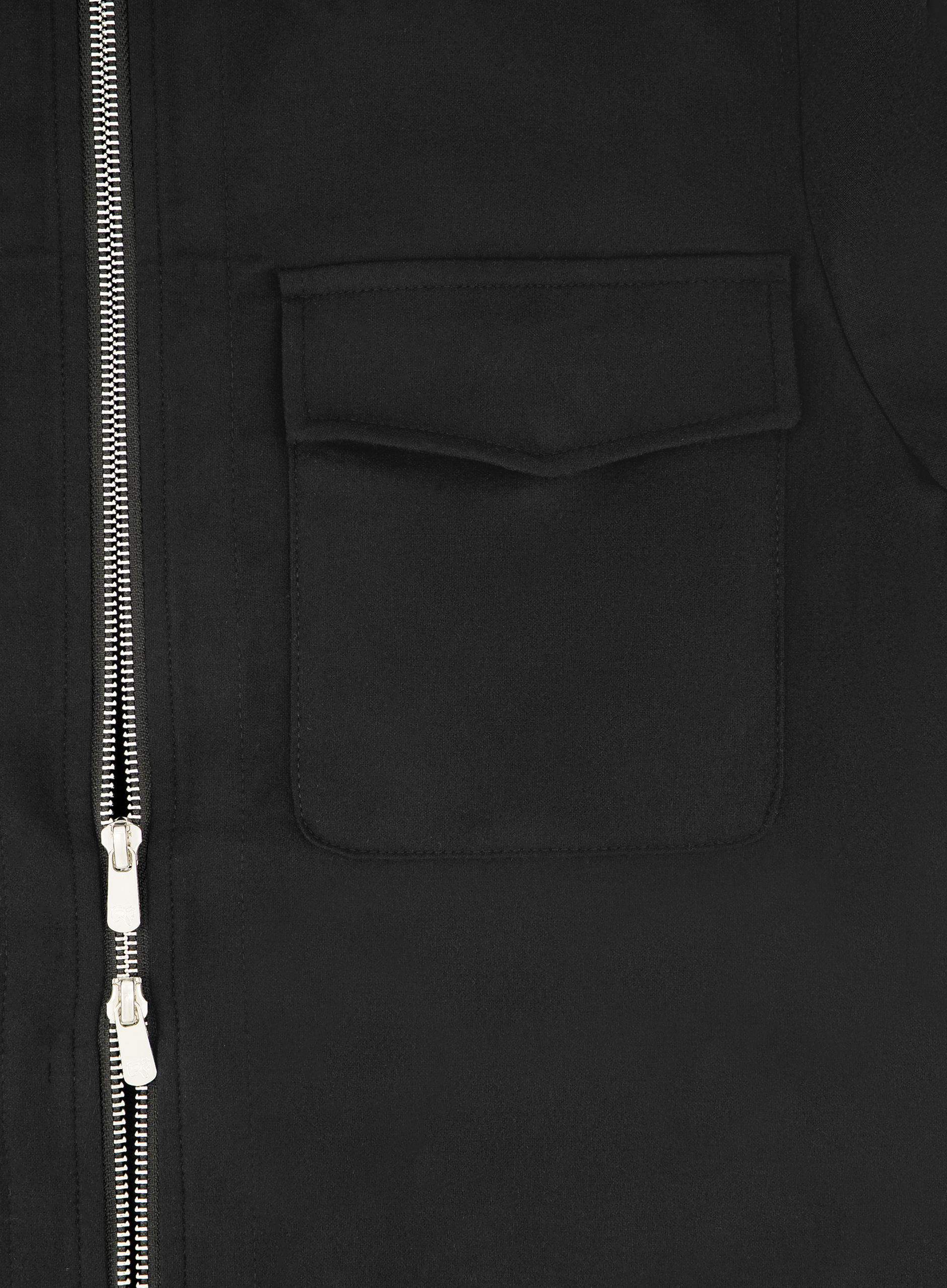 Urus overshirt van wol en cashmere | FULL_WIDTH | Zwart