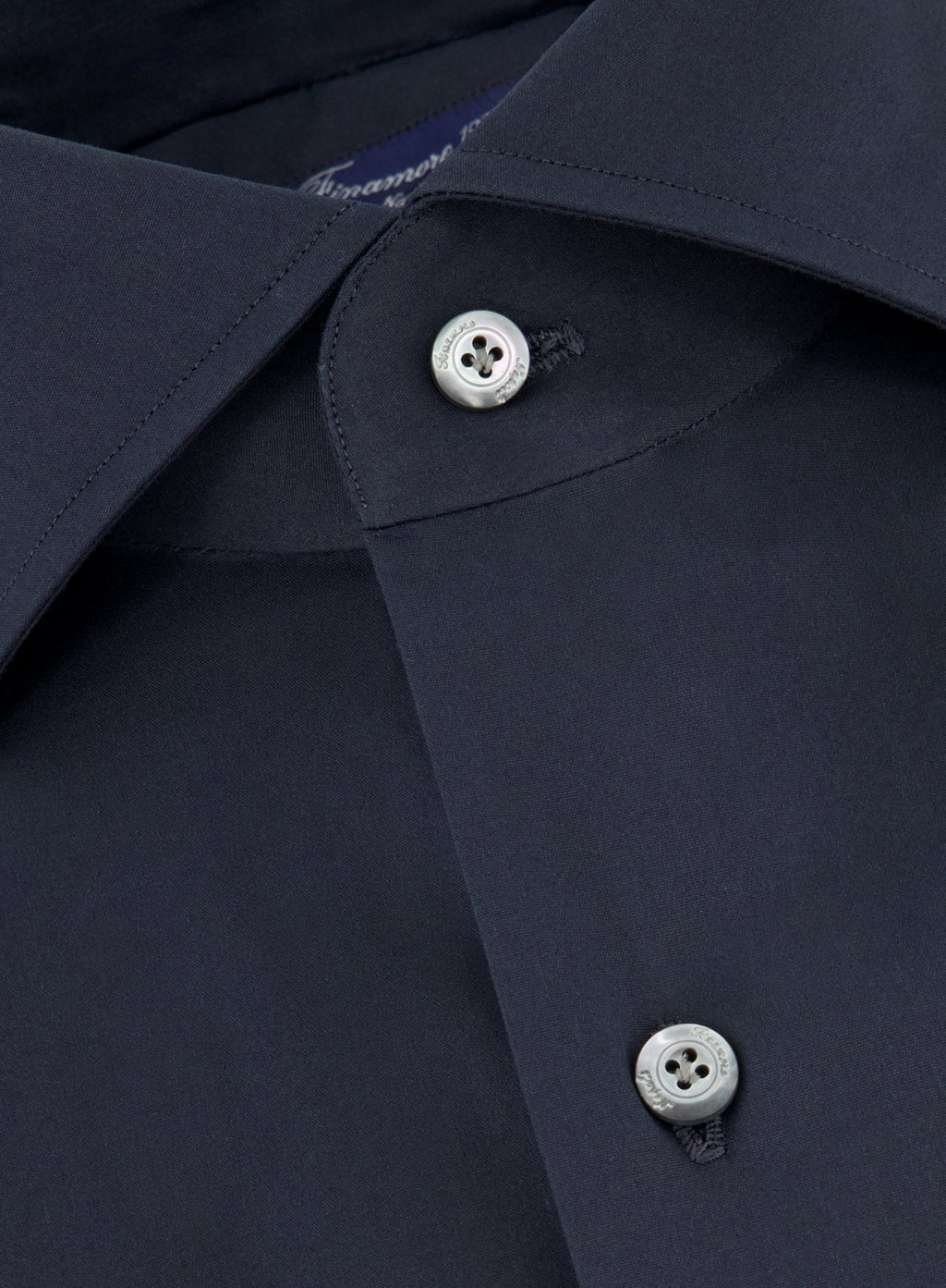 Shirt van katoen en elastaan | FULL_WIDTH | BLUE NAVY