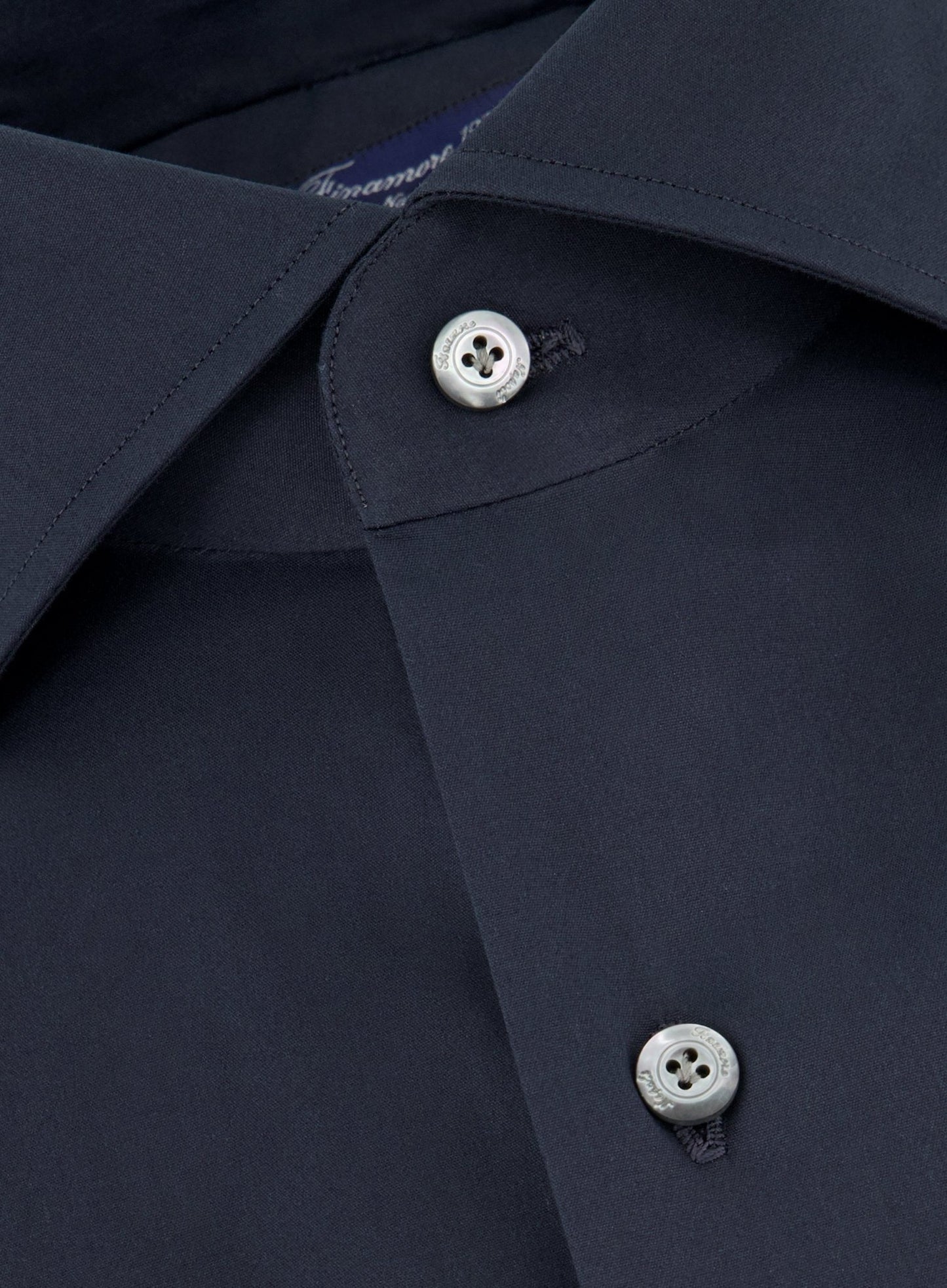 Shirt van katoen en elastaan | BLUE NAVY