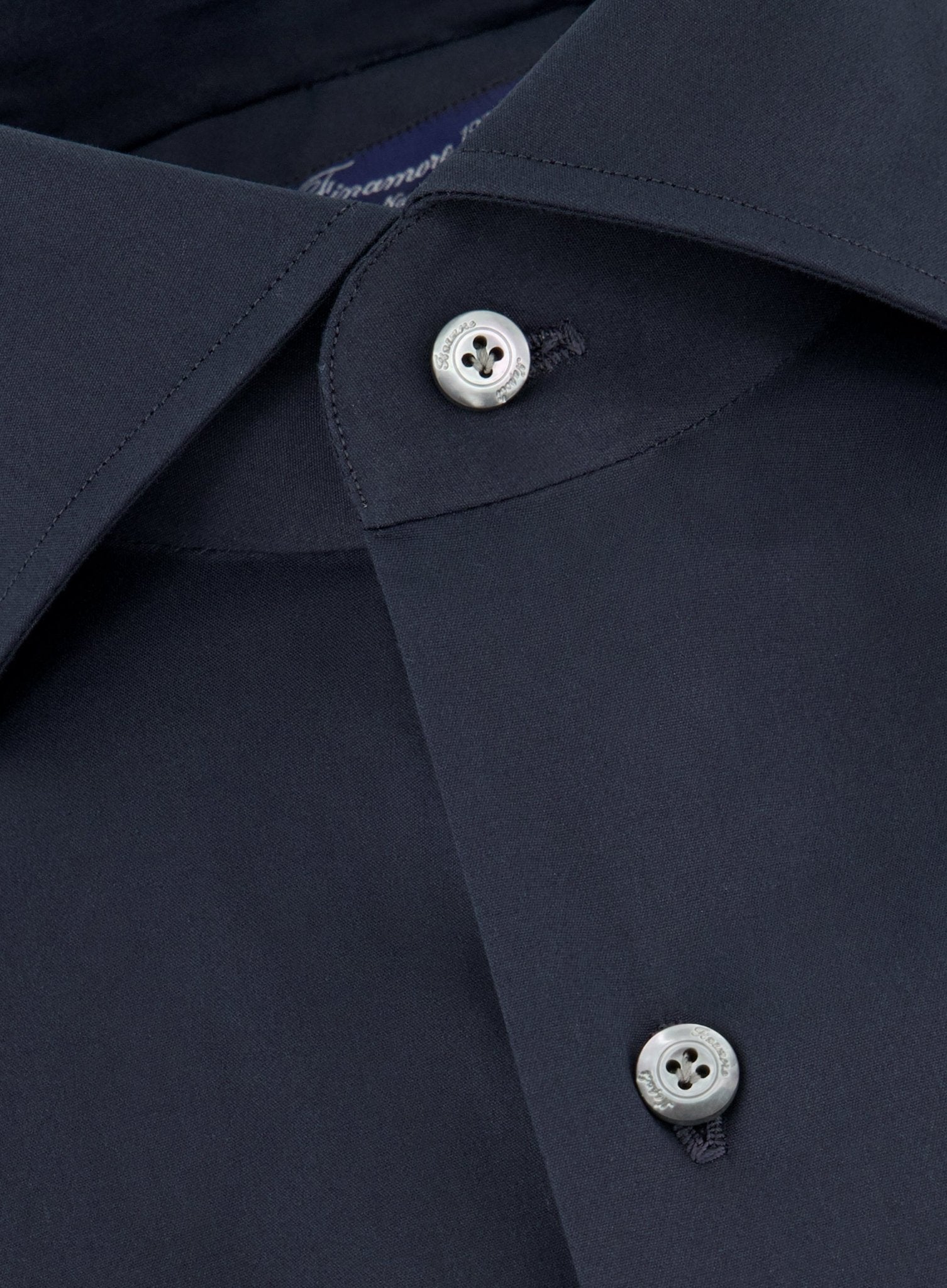 Shirt van katoen en elastaan | FULL_WIDTH | BLUE NAVY
