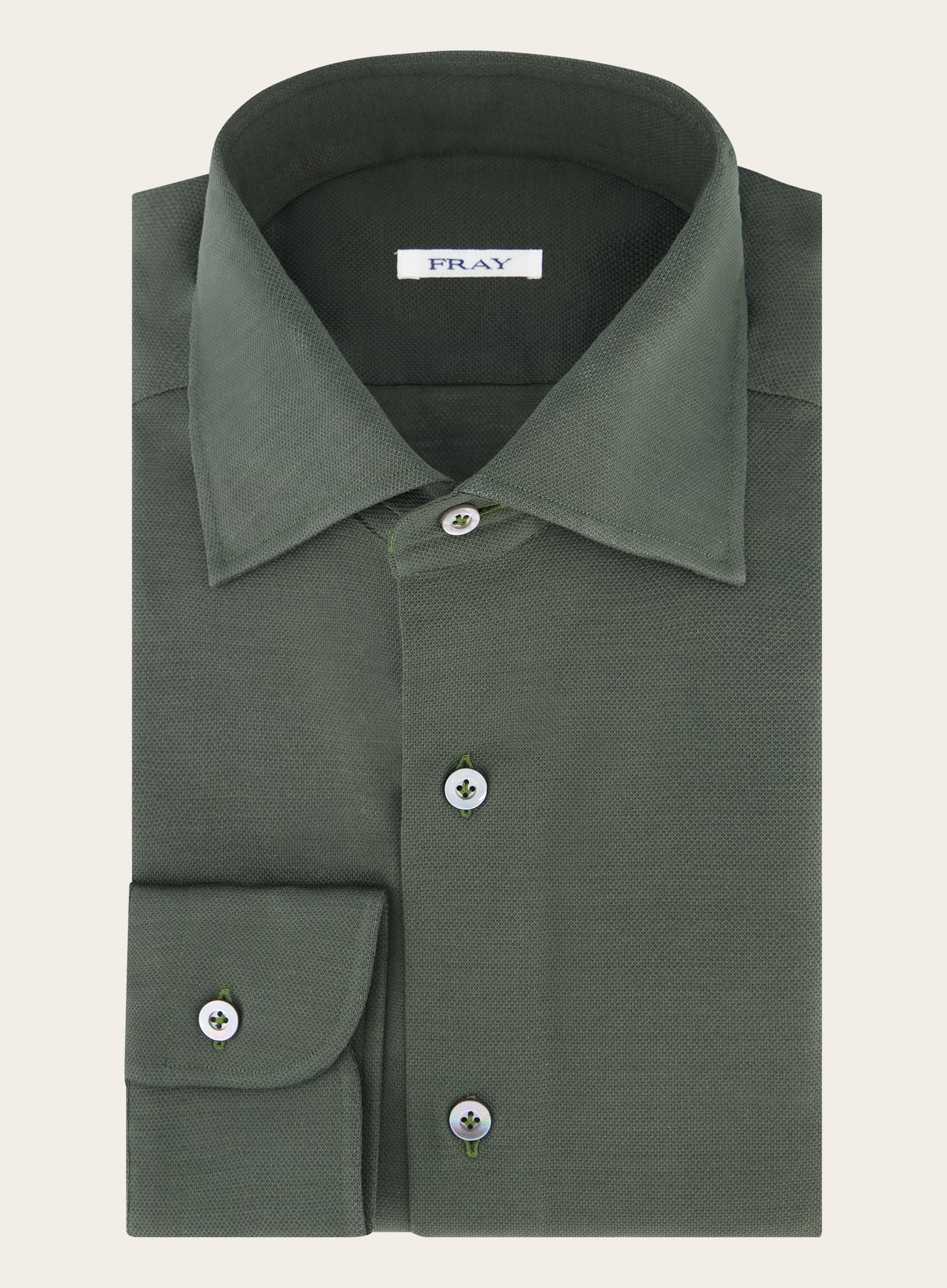 Regular-fit Gabriel shirt van piqué katoen | Groen