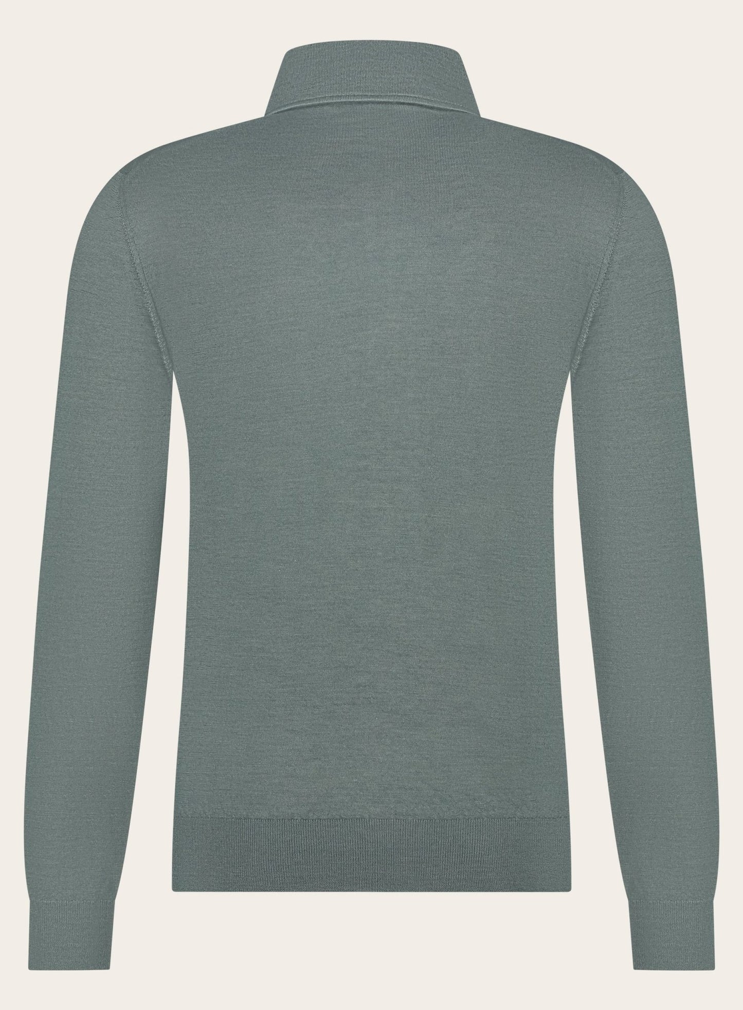 Poloshirt van cashmere | Groen