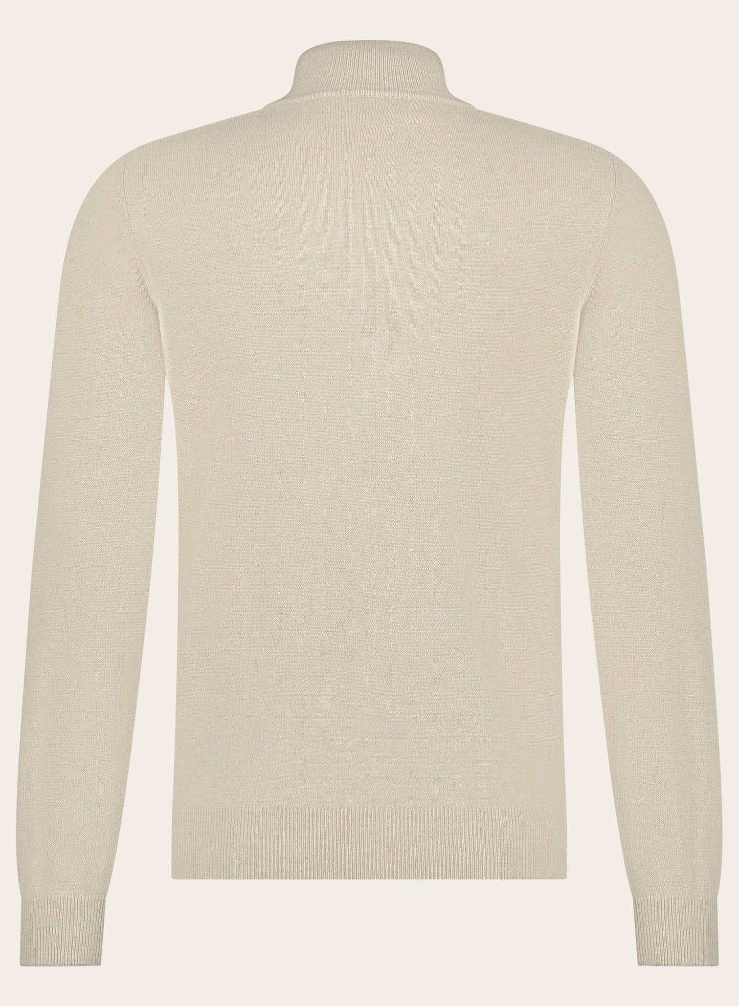 Half-zip trui van cashmere | Beige