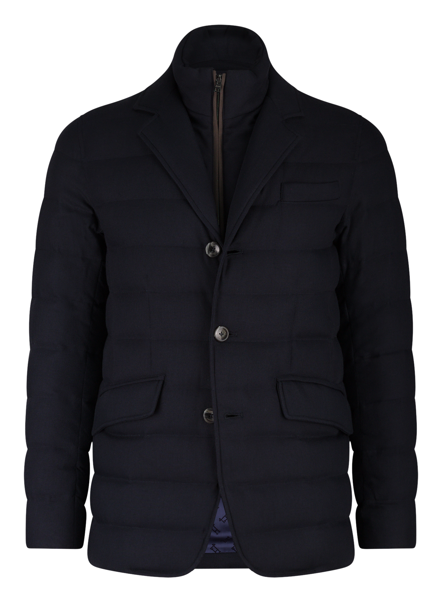Gewatteerde jas met uitneembaar binnenwerk | BLUE NAVY