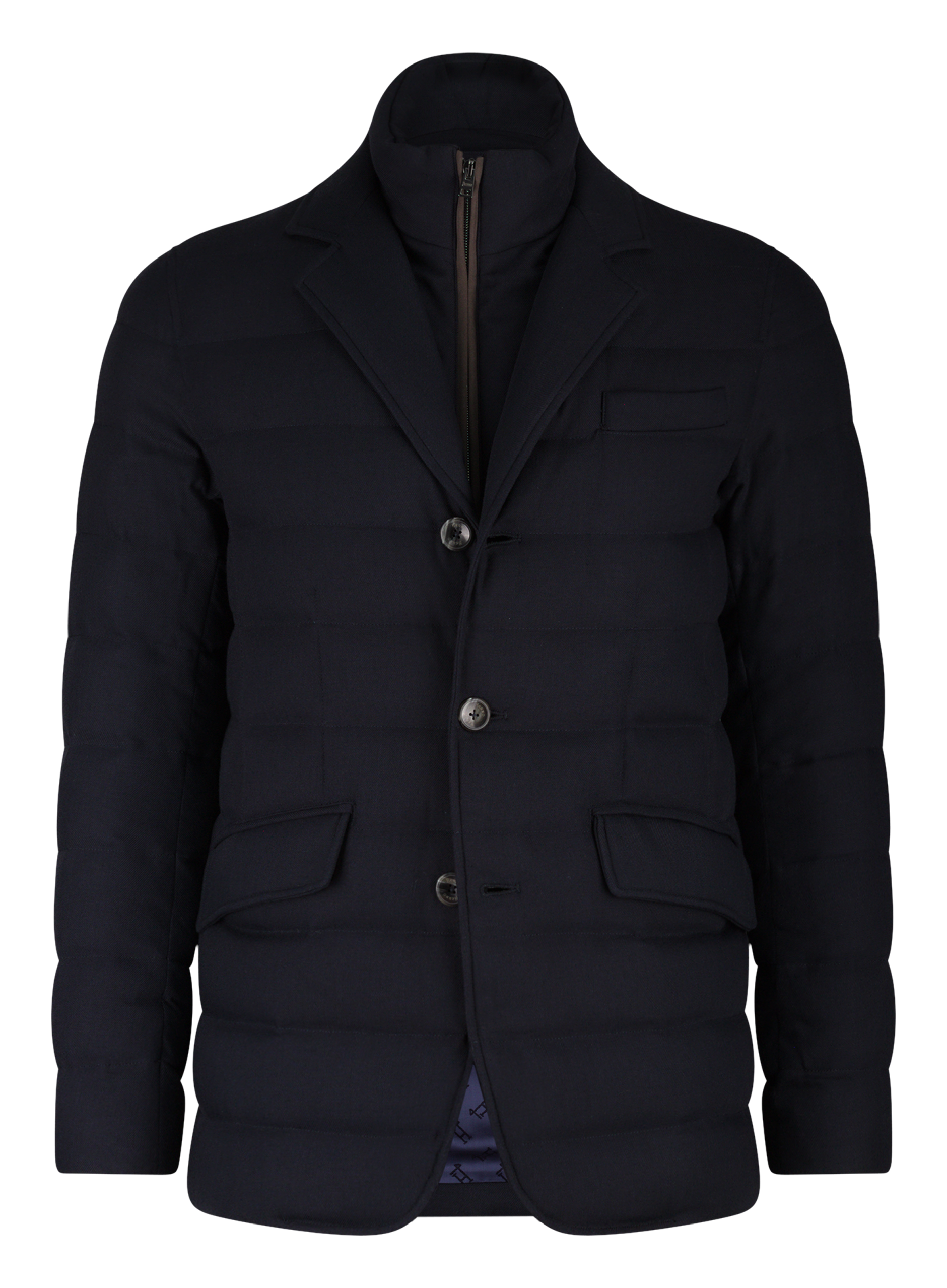 Gewatteerde jas met uitneembaar binnenwerk | BLUE NAVY