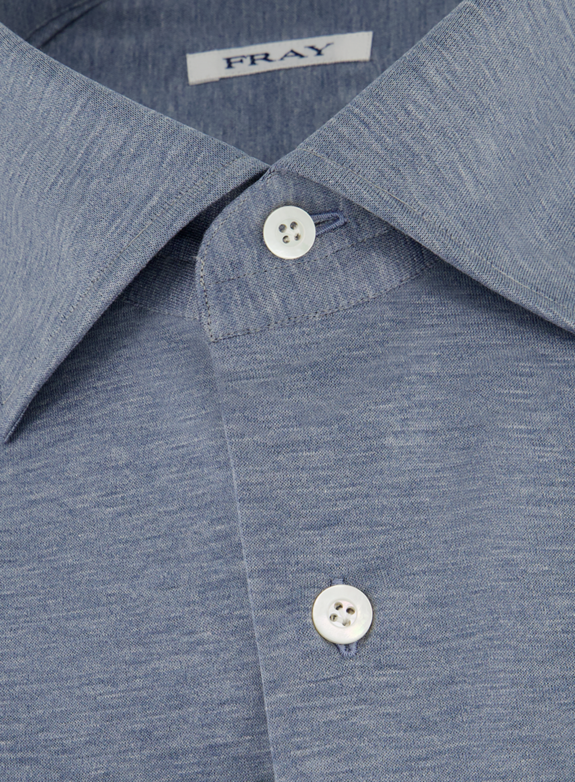 Gabriel overhemd van katoen | FULL_WIDTH | BLAUW MELEE
