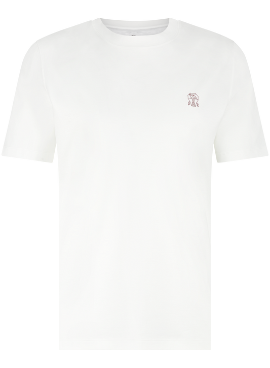 T-shirt van katoen | Wit