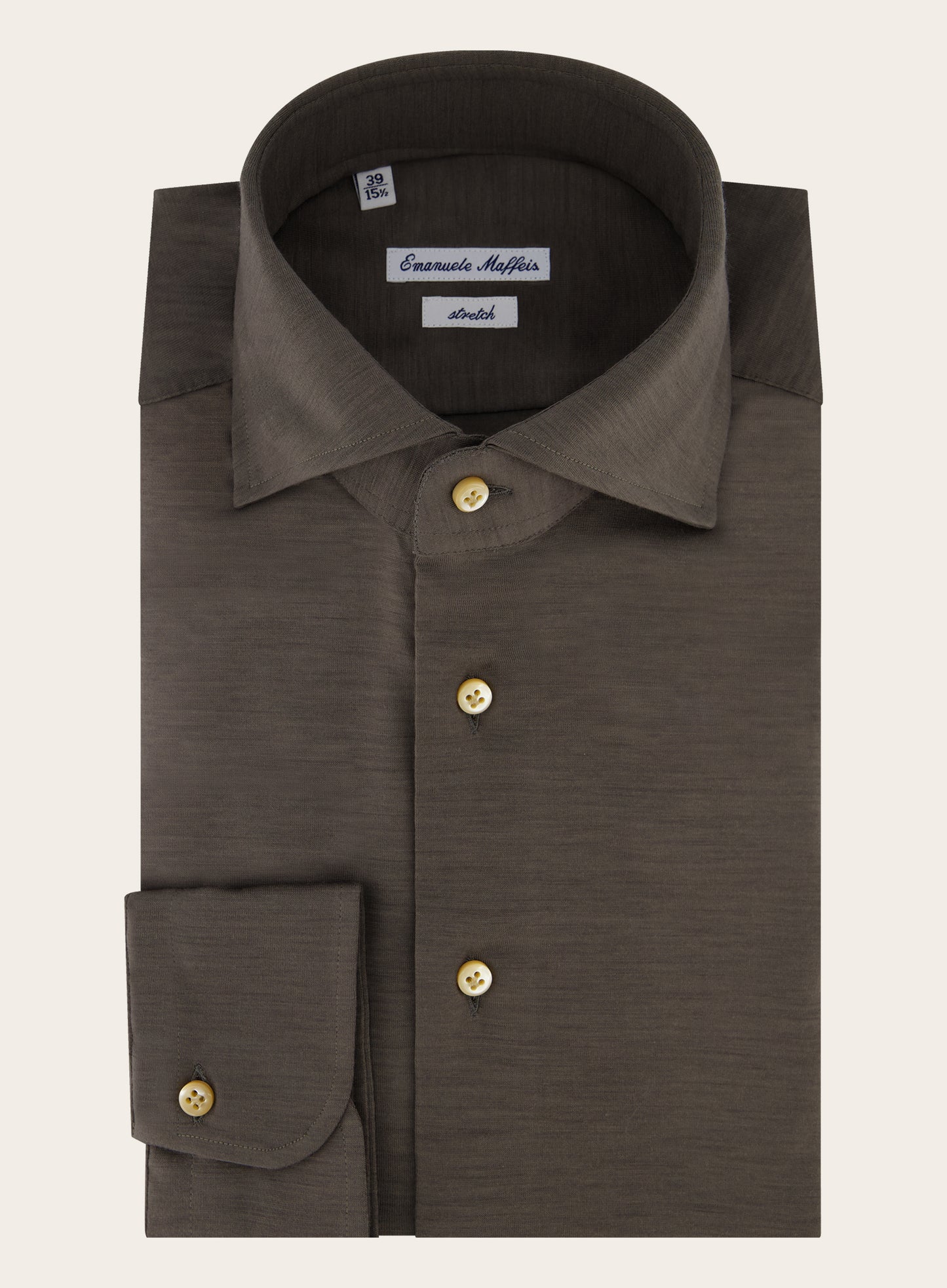 Regular-fit stretch shirt | TAUPE