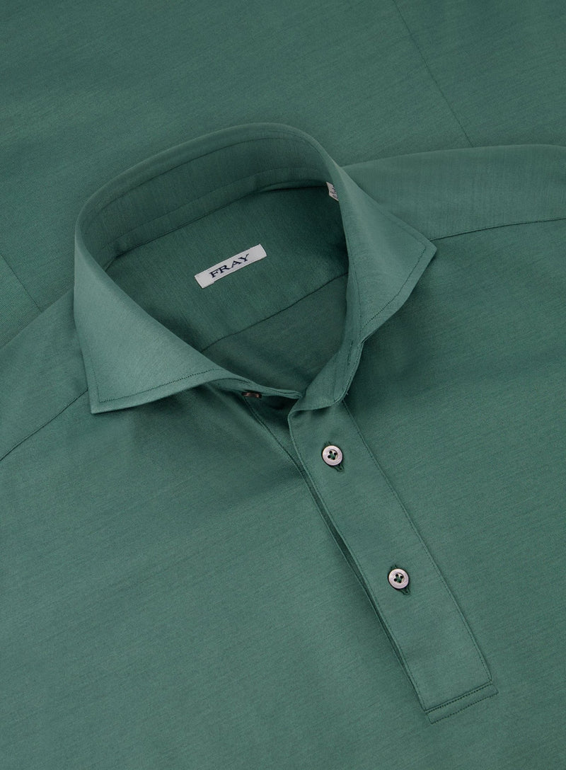 Polo met korte mouwen van katoen | FULL_WIDTH | Groen