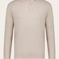 Slim-fit coltrui met rits- en knoopsluiting van cashmere | Beige