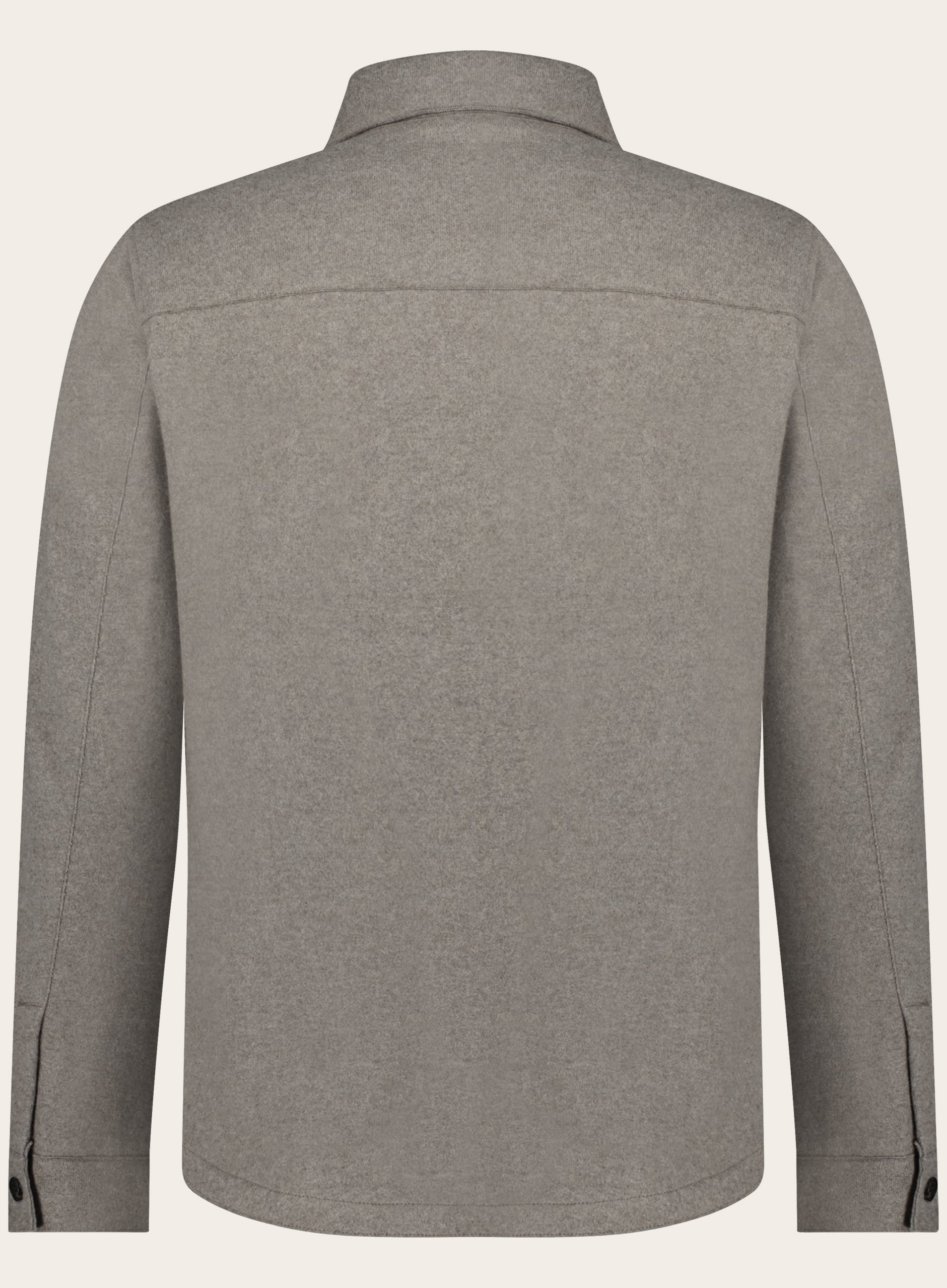 Regular-fit overshirt van cashmere | LICHT TAUPE