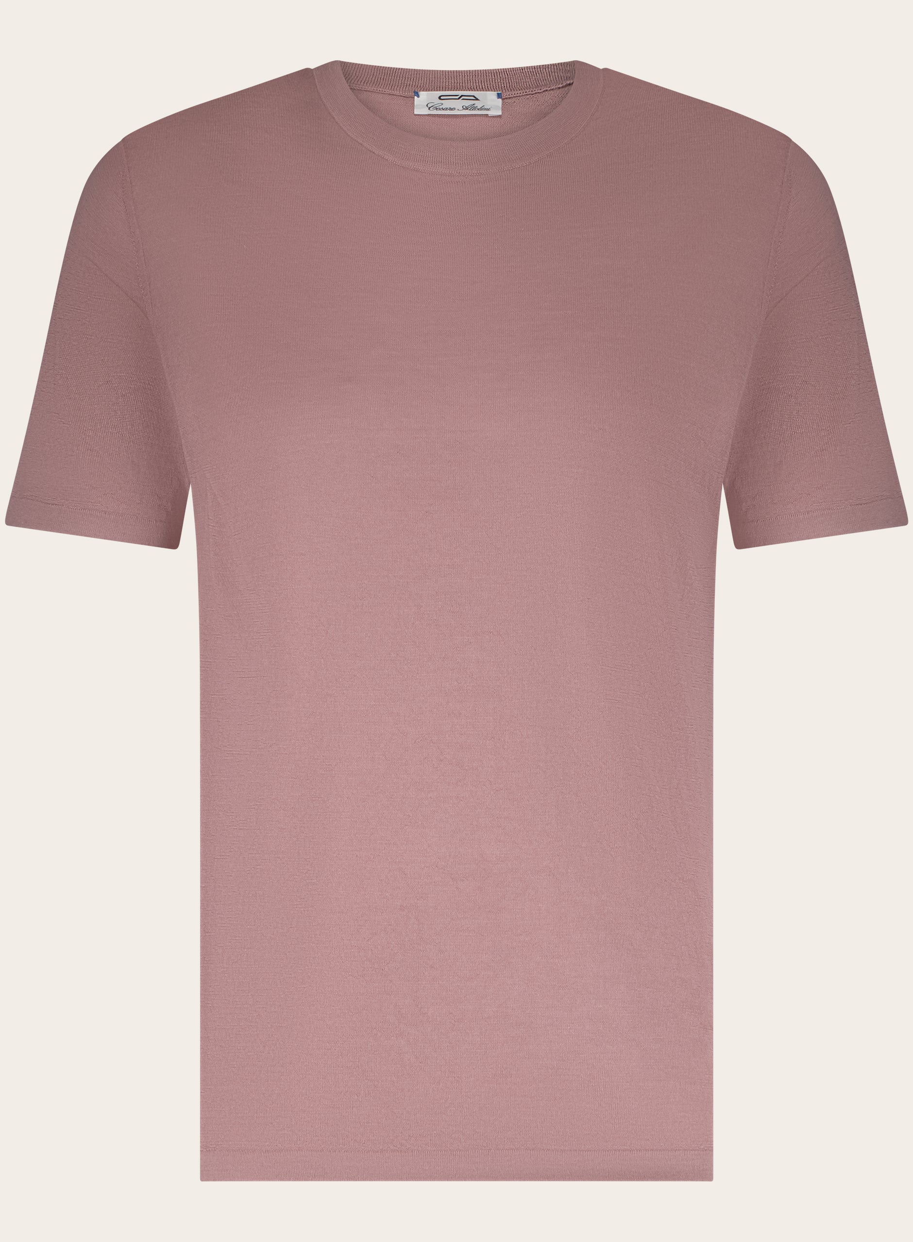 T-shirt van cashmere en zijde | ROZE