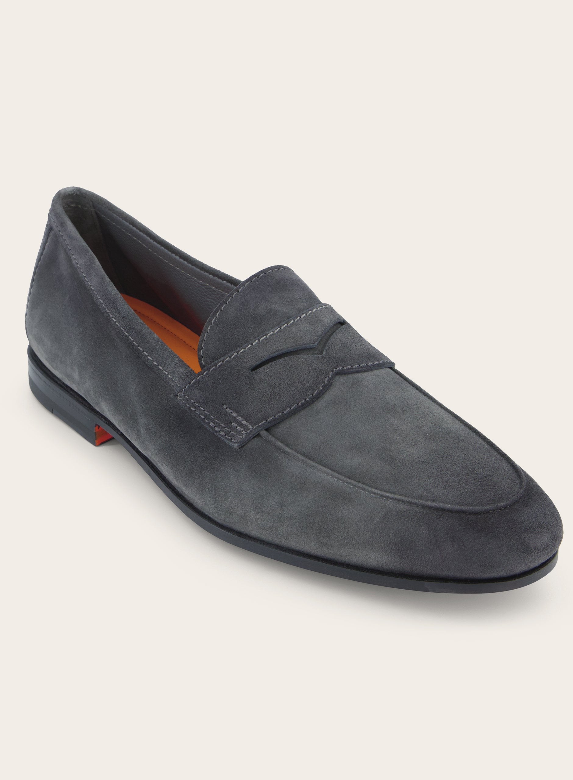 Penny loafers van suède | Grijs