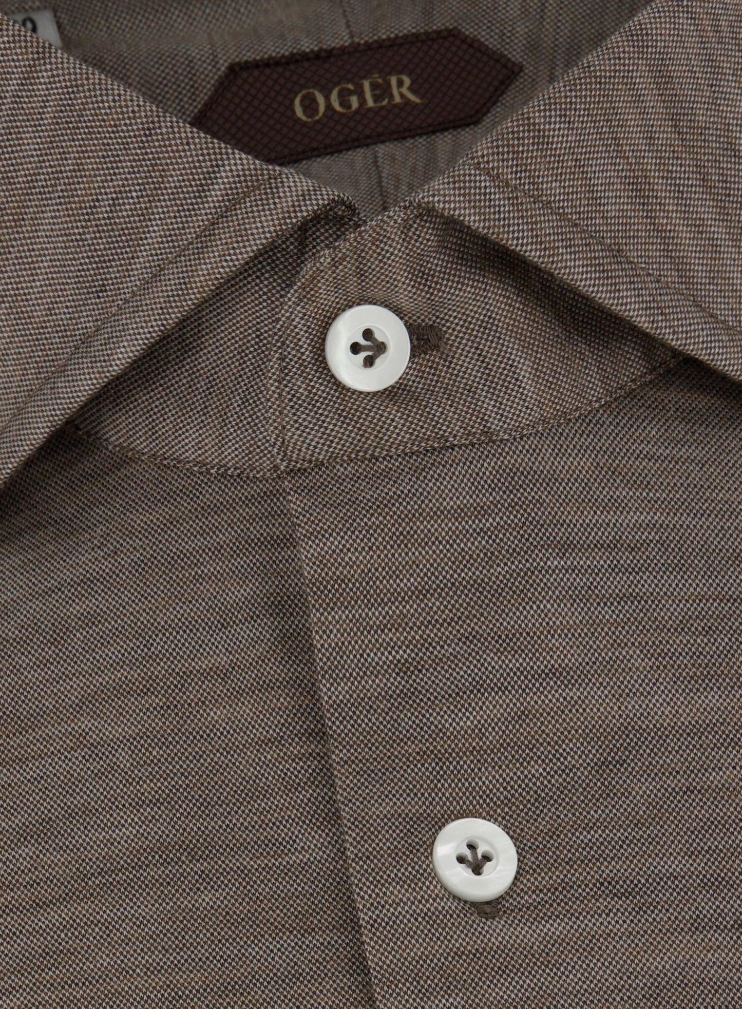 Shirt van wol | Beige