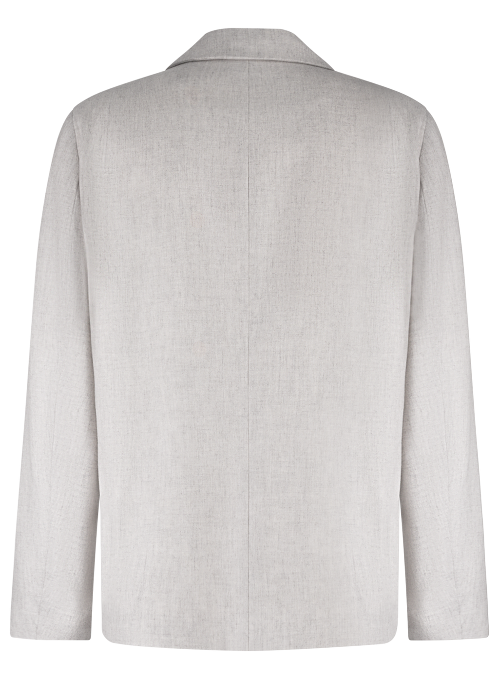 Overshirt van wol en cashmere | L.Grijs