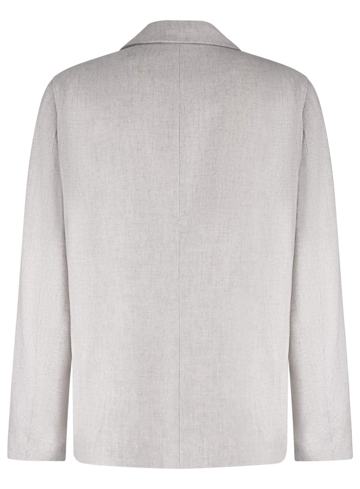 Overshirt van wol en cashmere | L.Grijs