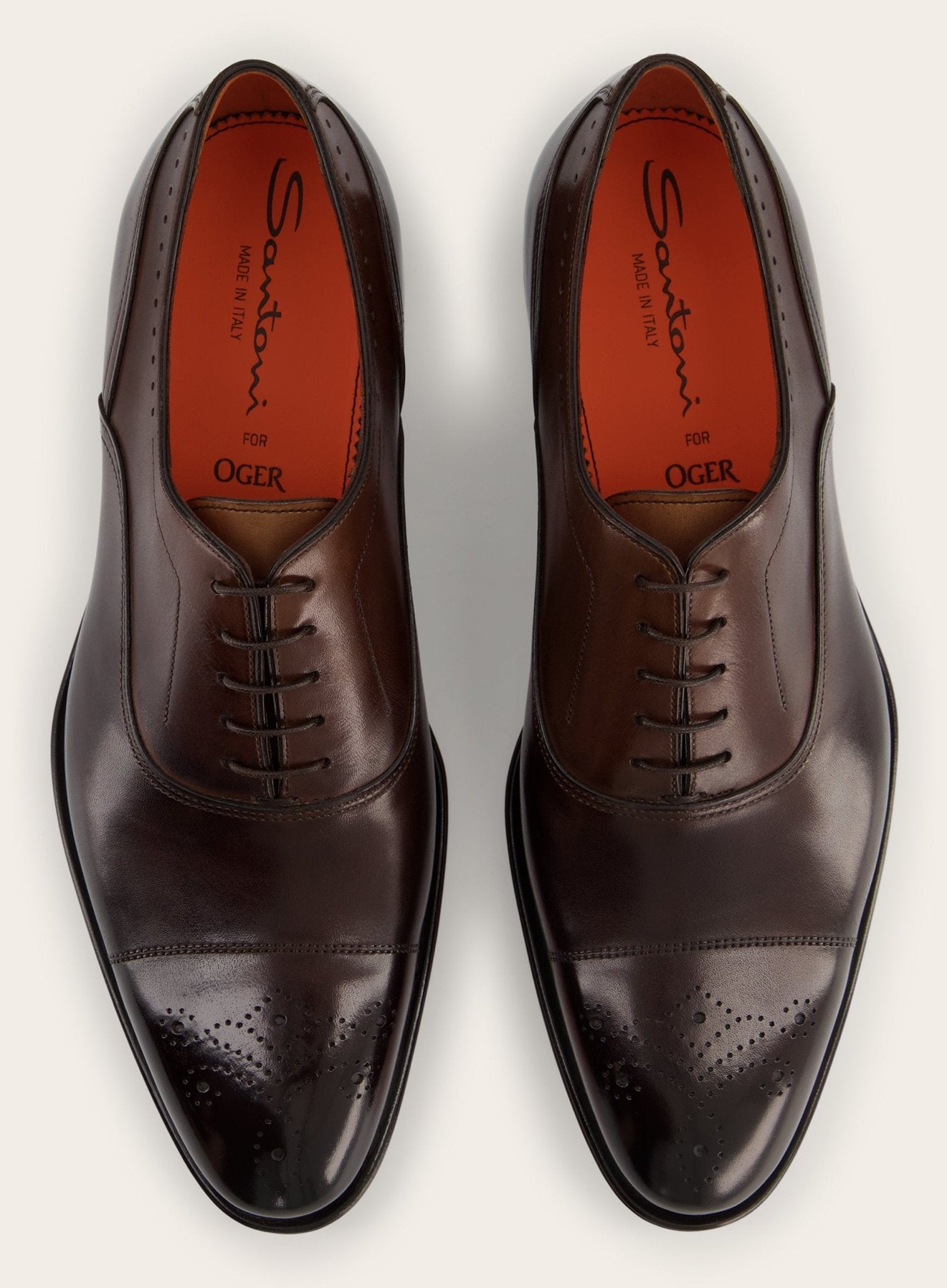 Lederen oxford Carter veterschoenen | D.Bruin