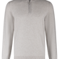 Half-zip ritsvest van cashmere | GRIJS-MELEE