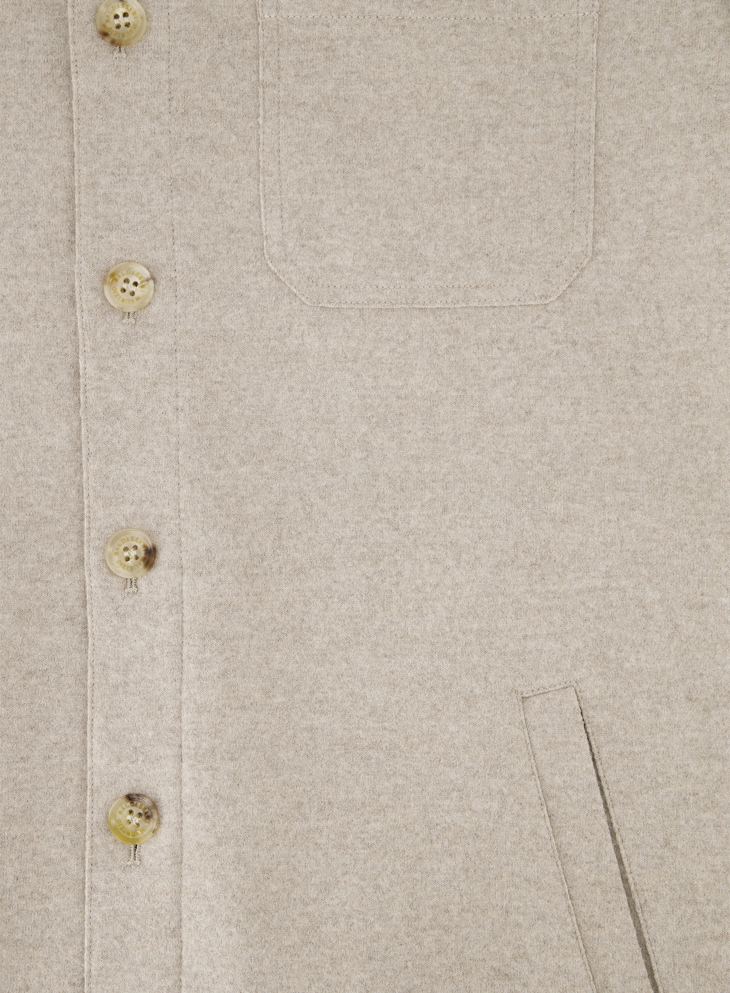 Overshirt van wol en cashmere | FULL_WIDTH | Beige