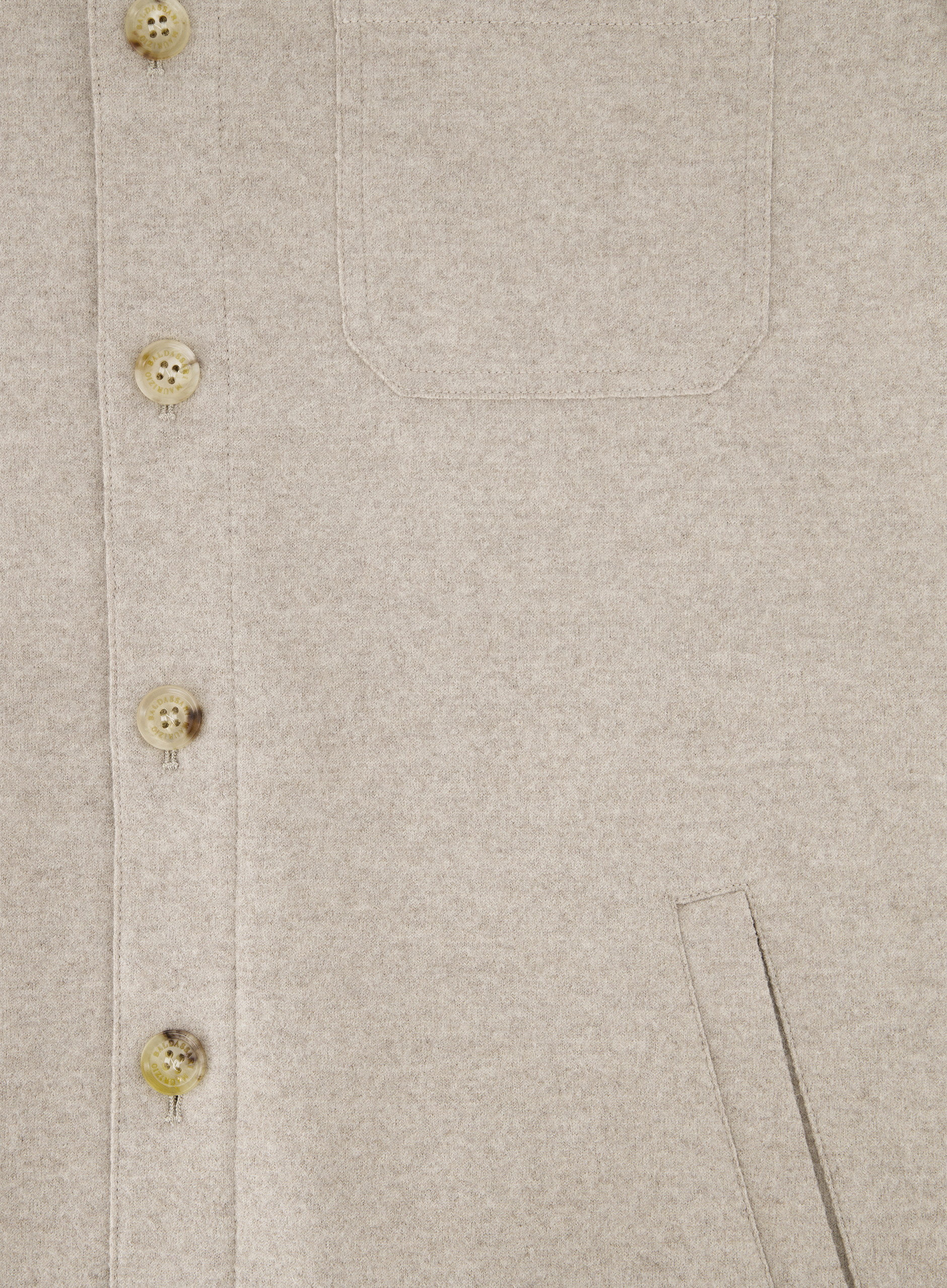 Overshirt van wol en cashmere | FULL_WIDTH | Beige