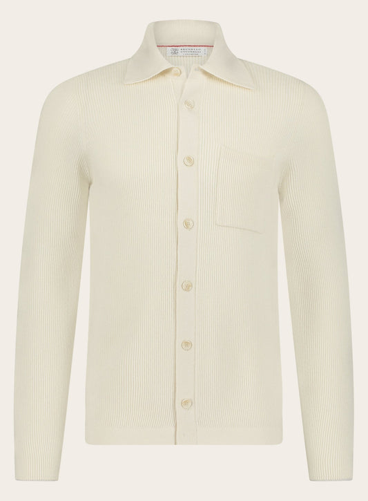 Overshirt van cashmere | Beige