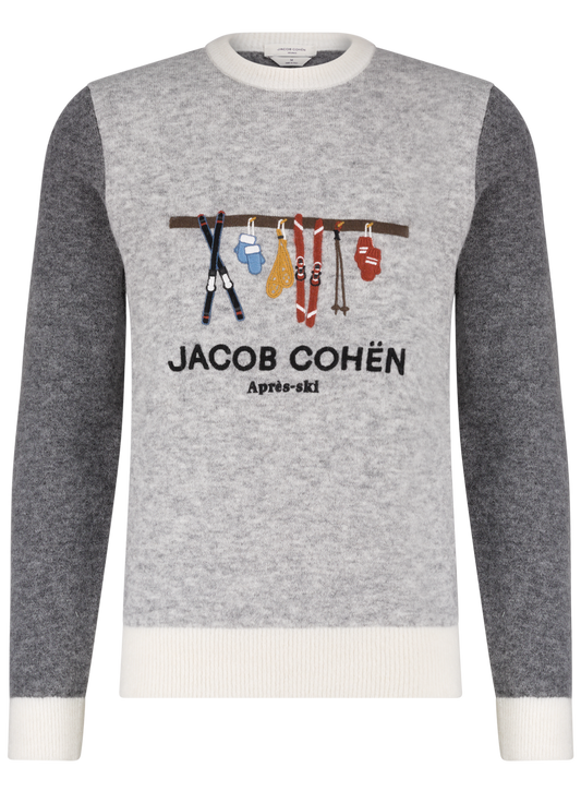 Après-ski sweater van alpaca- en merinowol | Multicolor