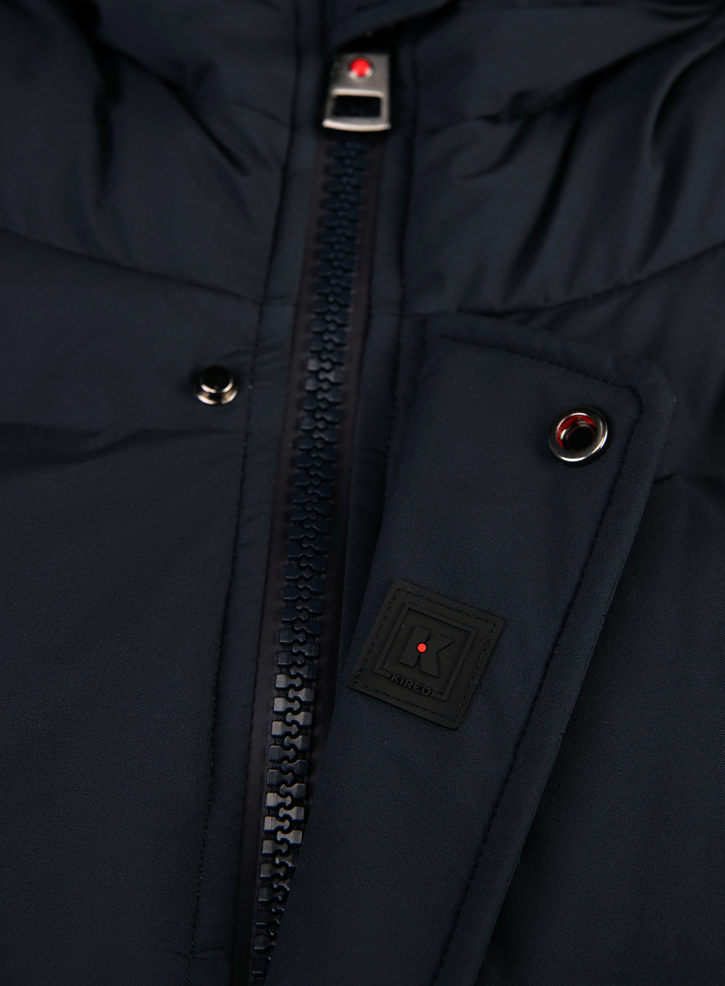 Gewatteerde jas met capuchon | FULL_WIDTH | BLUE NAVY