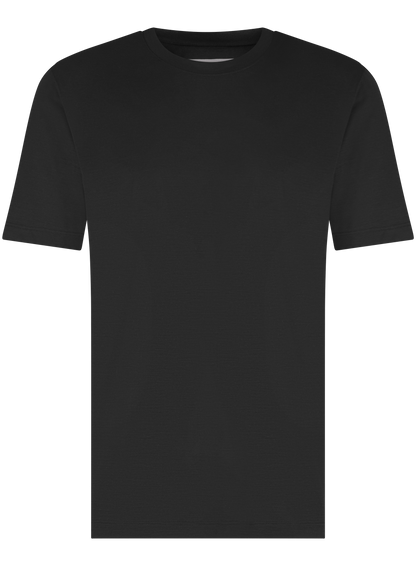 T-shirt van wol | Zwart