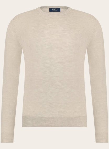 Crewneck van cashmere | Beige 