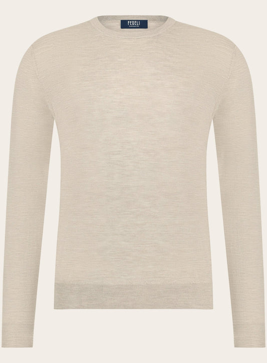 Crewneck van cashmere | Beige 