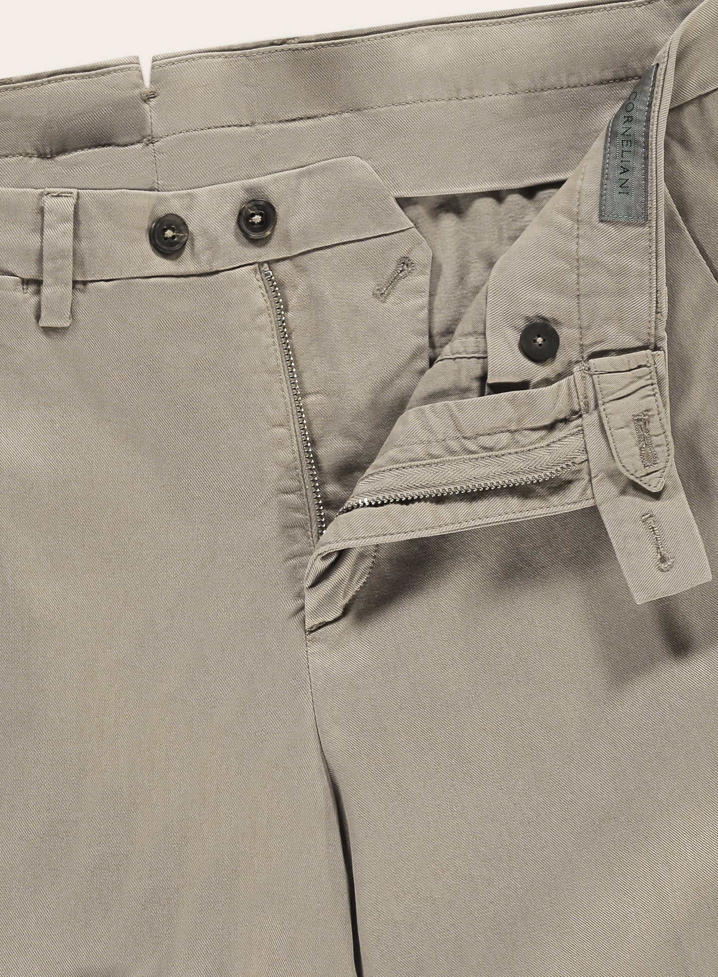 Regular-fit chino van katoen | Beige