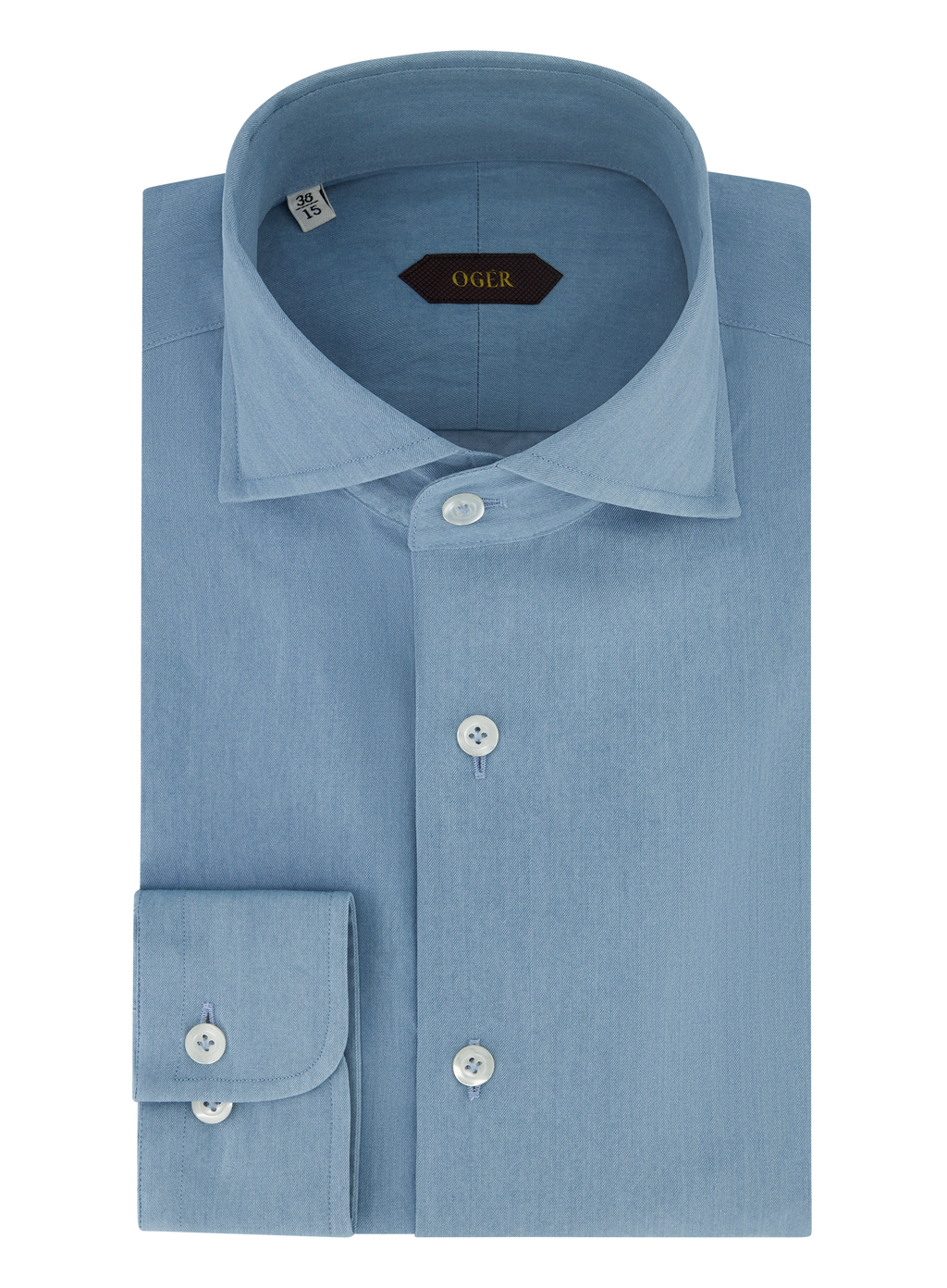 Denim shirt van katoen | LGHT BLUE DENIM