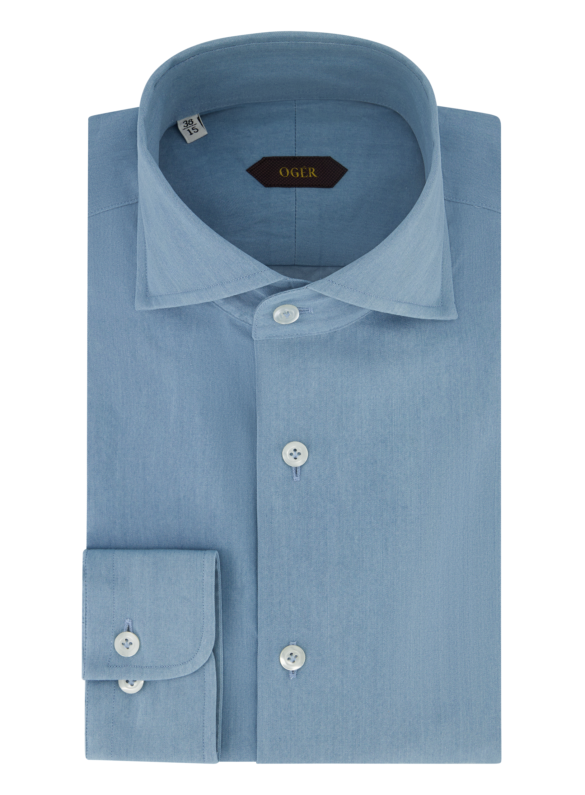 Denim shirt van katoen | LGHT BLUE DENIM