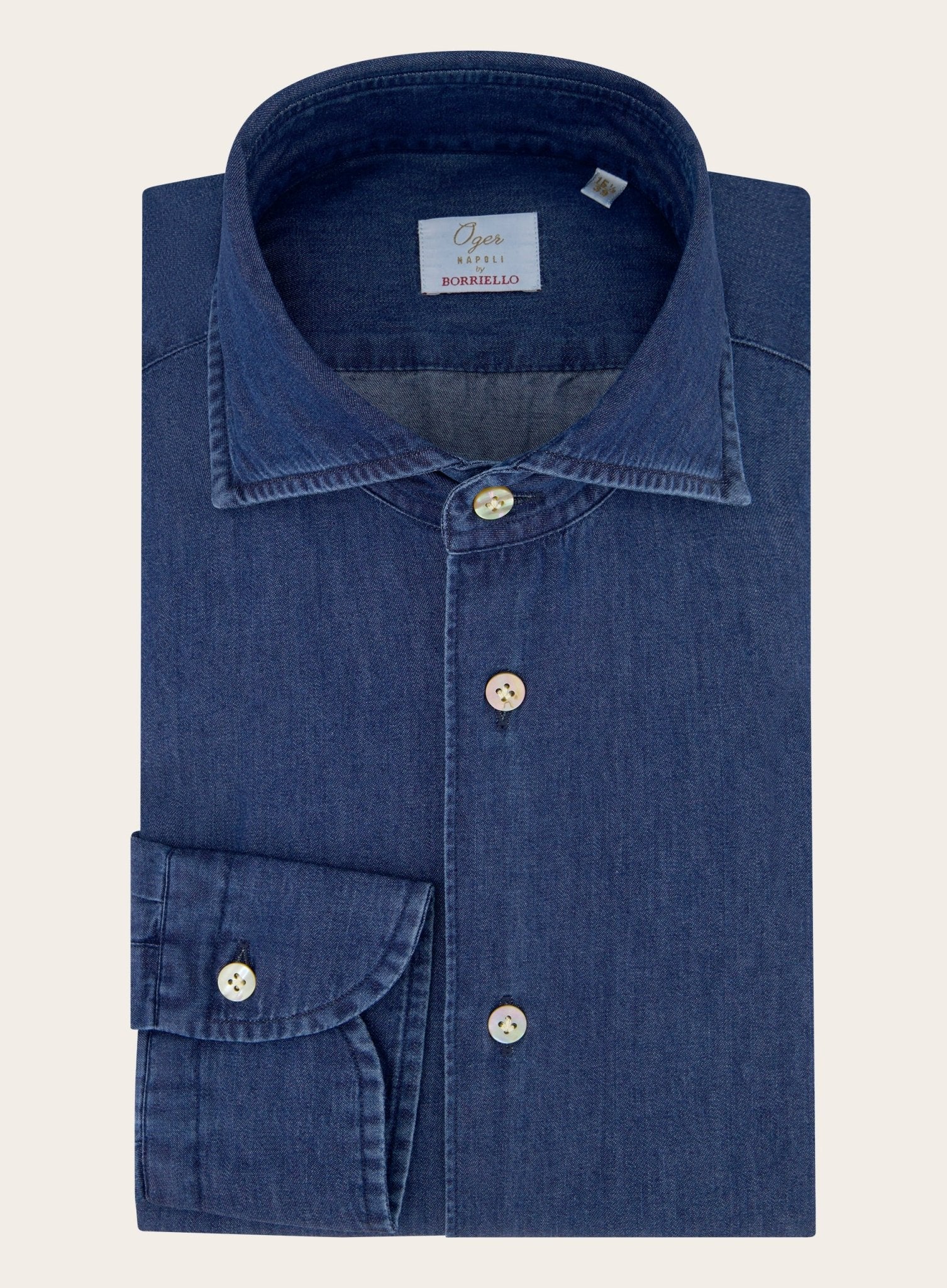 Denim shirt van katoen | BLUE NAVY