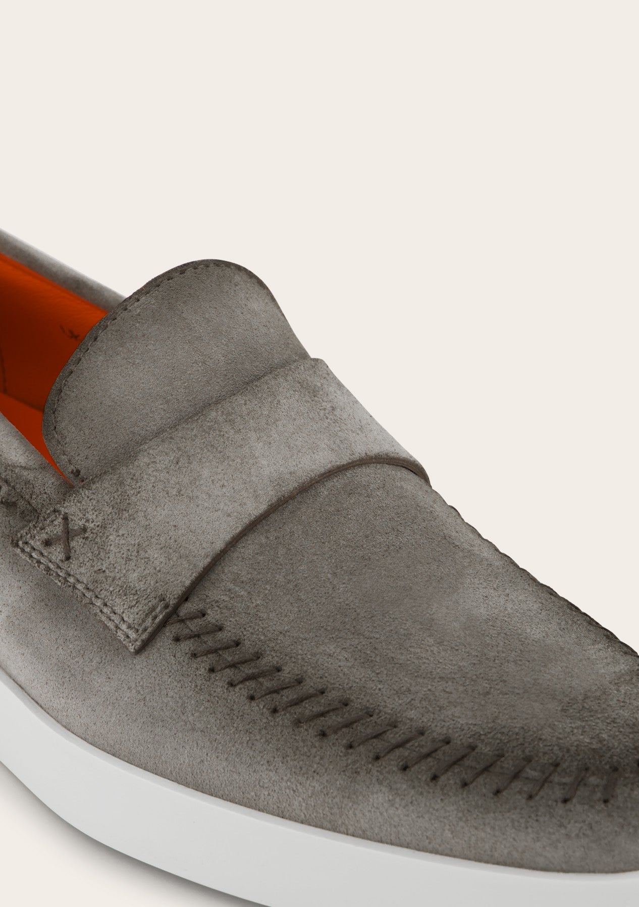 Penny loafers van suède | TAUPE