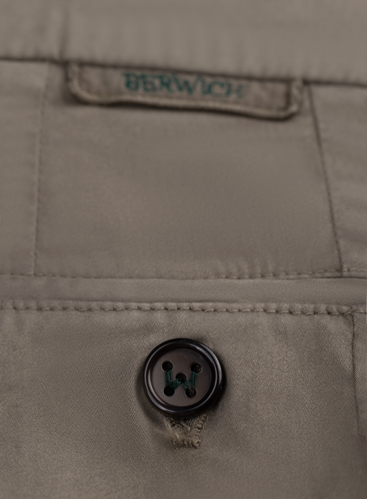 Pantalon van katoen en lyocell