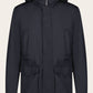 Parka met capuchon | BLUE NAVY