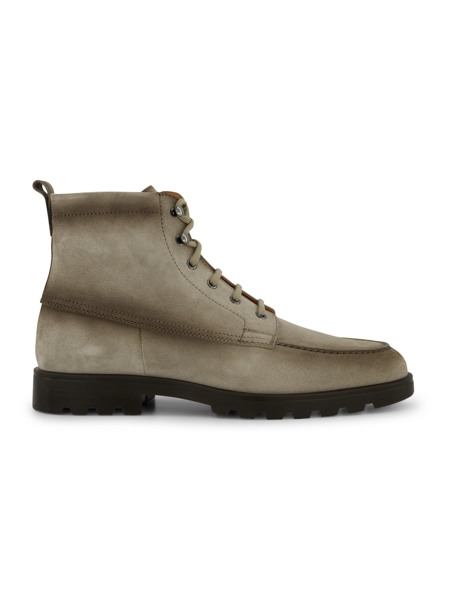 Veterboots van suède | TAUPE